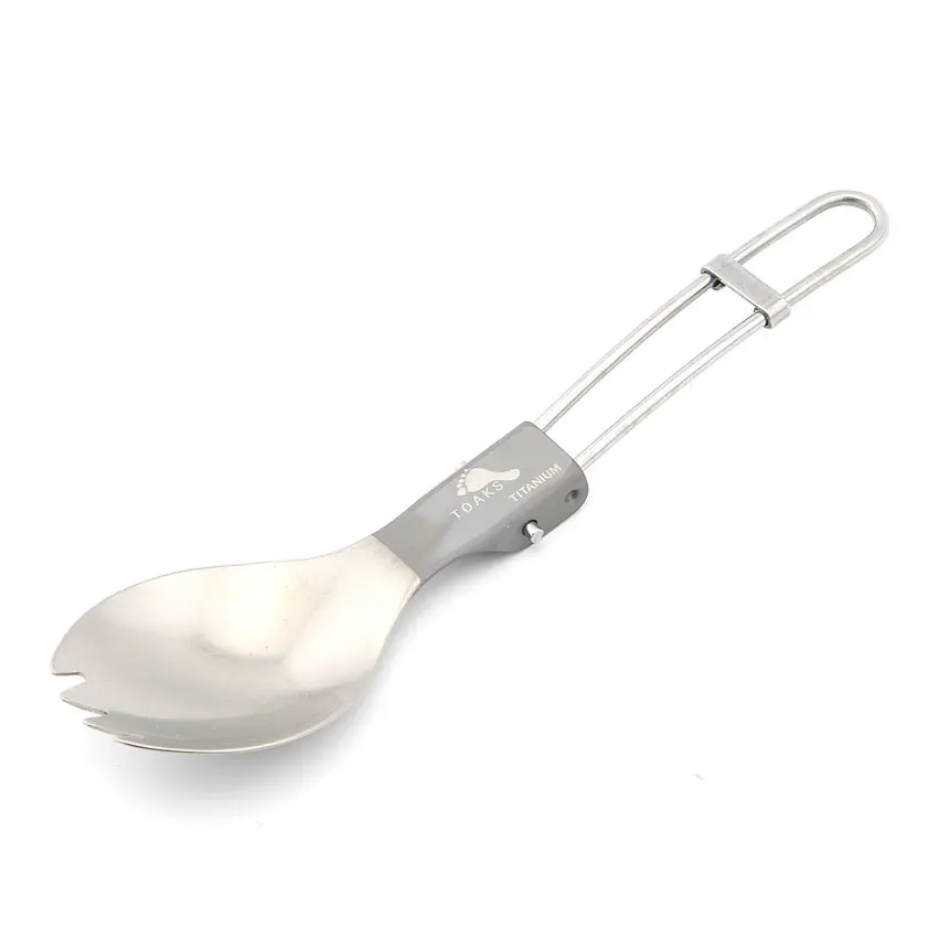 

TOAKS T-21 Ultralight Titanium Spoon Portable Folding Spoon Outdoor Camping Tableware Only 18g