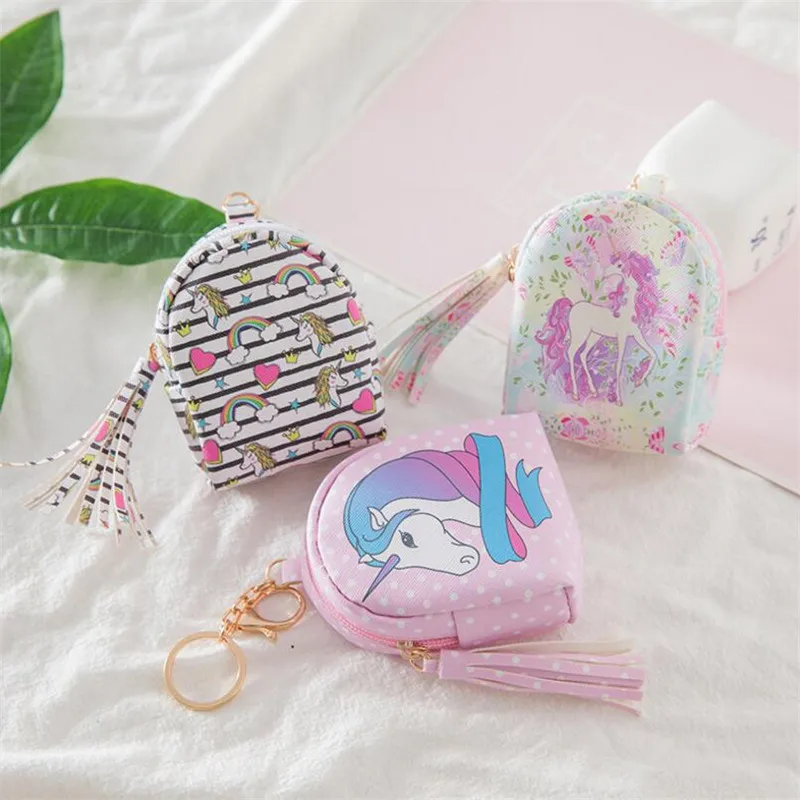 Unicornio caballo Llavero monedero Charms bolso de cuero Anime Llavero Lindo bolso colgante mujer coche borla Llavero Unicornio caballo Llavero monedero Charms bolso de cuero Anime Llavero Lindo bolso colgante mujer coche borla Llavero