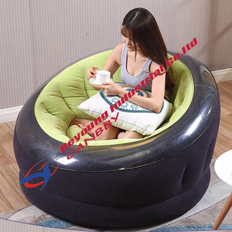 Green Intex Empire Chair Outdoor Inflatable Round Sofa Chair Seat