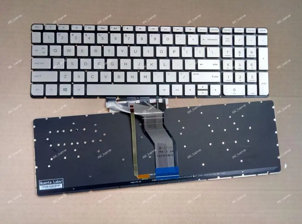 

Новая английская клавиатура для HP Pavilion 17-ab000 17-ab010nr 17-ab013cl 17-ab020nr 17-ab067nr 17-ab220nr, клавиатура с серебряной подсветкой