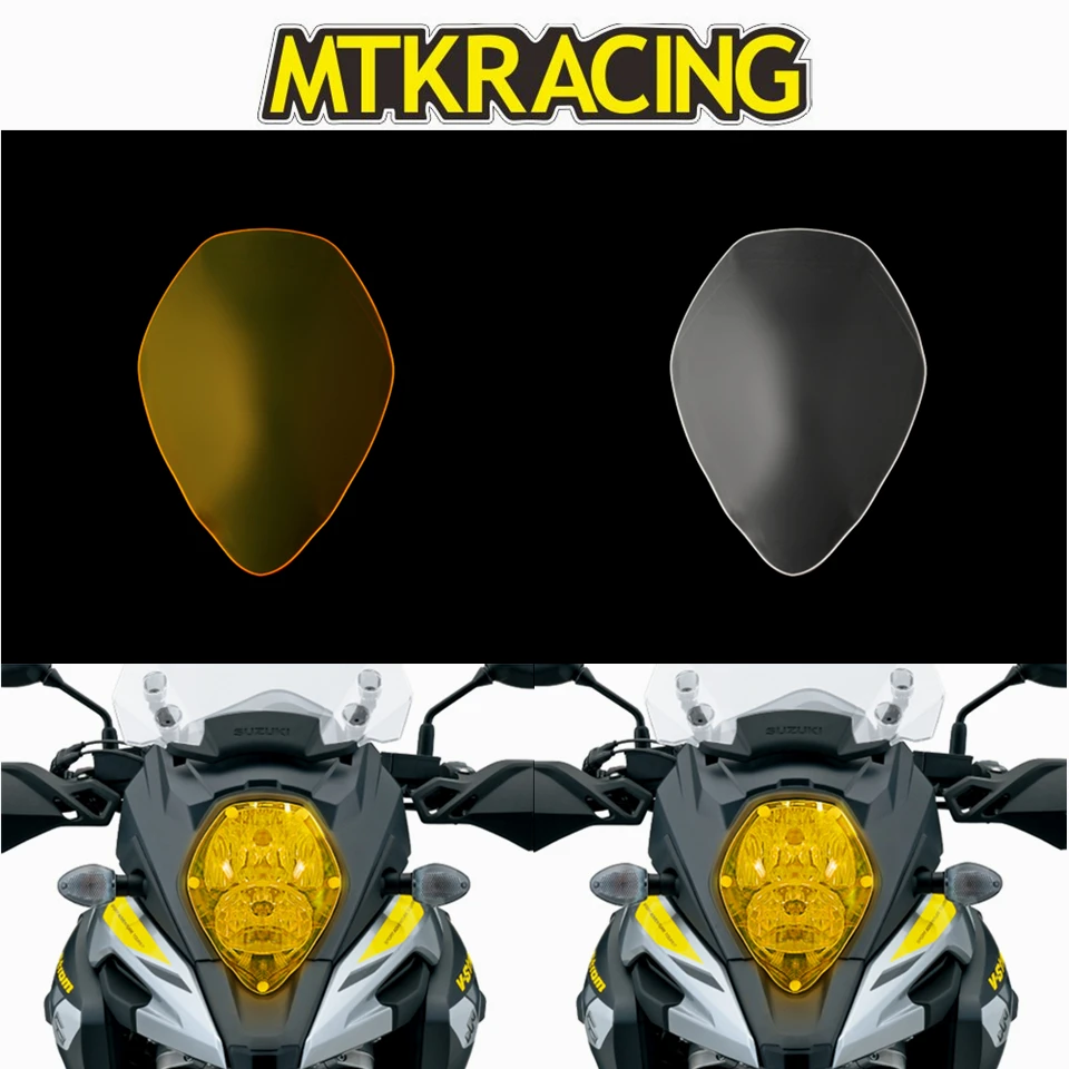 

MTKRACING FOR Suzuki V-STROM 650 V-Strom 1000 2017-2018 motorcycle Headlight Protector Cover Shield Screen Lens