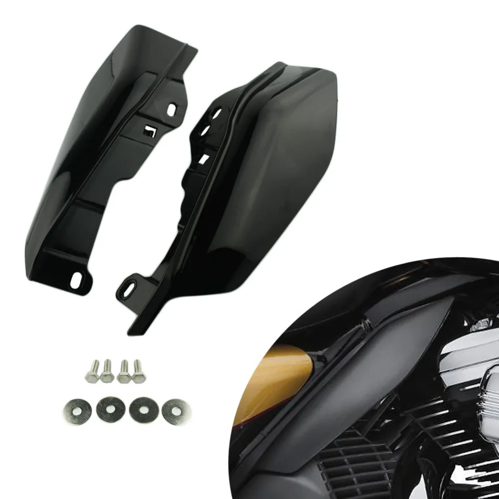 ZHFEN Bouclier Thermique de déflecteur d/'air Noir de Moto Noir for Harley Touring Electra Glide Street Road Road CVO 2017-2020 2018
