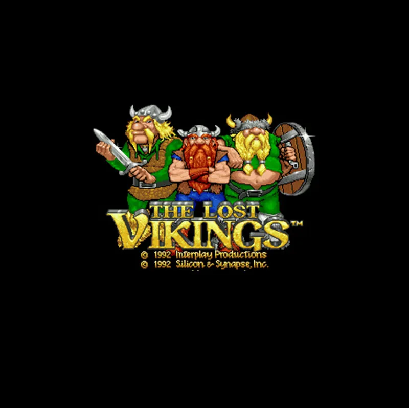 Игровая карта Lost Vikings NTSC 16 бит 46 пин серая для игроков в США | Электроника