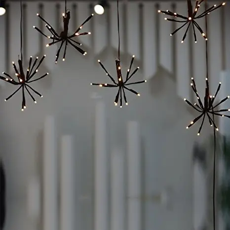 2M 100LEDs Warm White Firecracker Fairy String Light for Christmas Patio Party EU US Plug