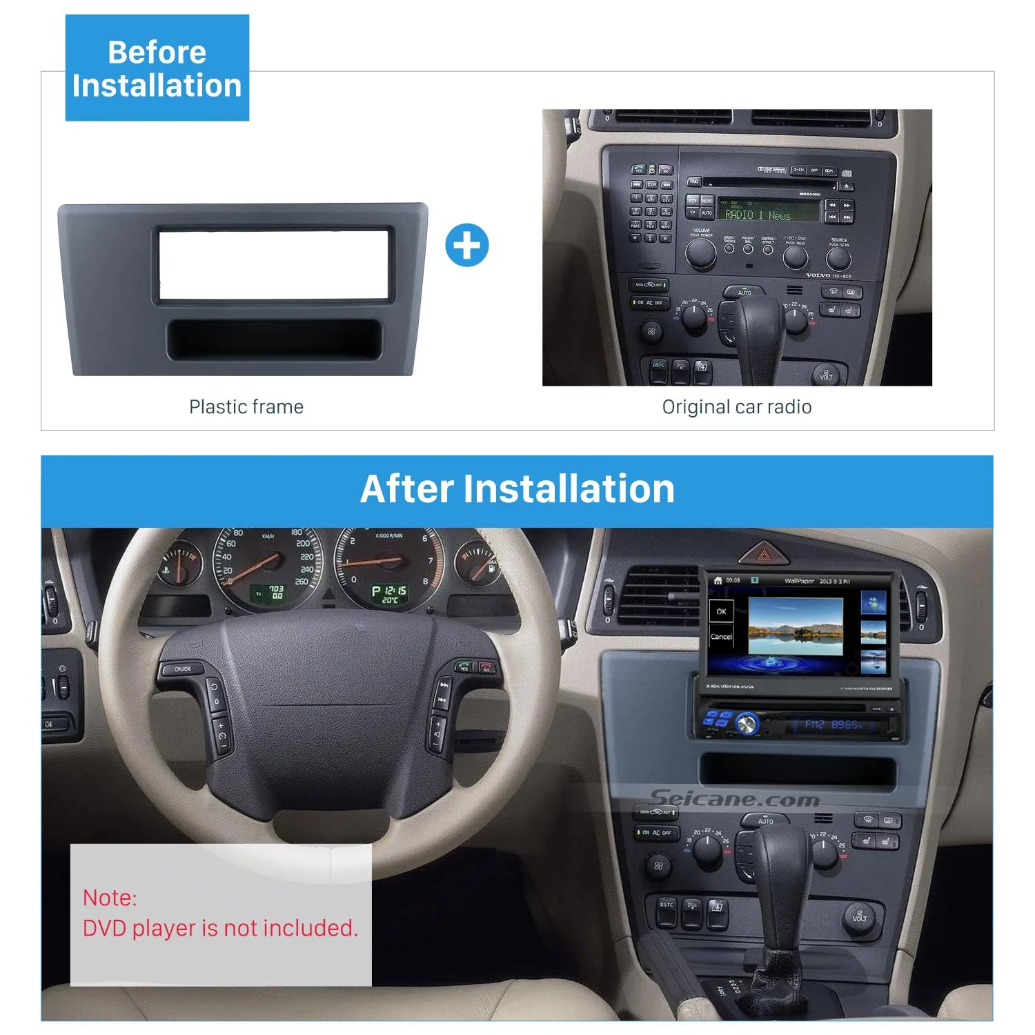 Volvo S60: Installation Volvo S60: Installation