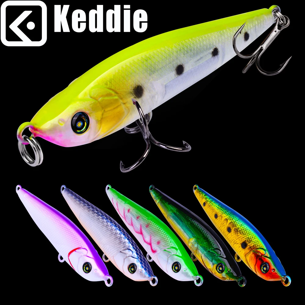 6PC Artificial Fishing Bait 6Colors Fishing Lure 10.5g 0.2oz/7.2cm 2.6