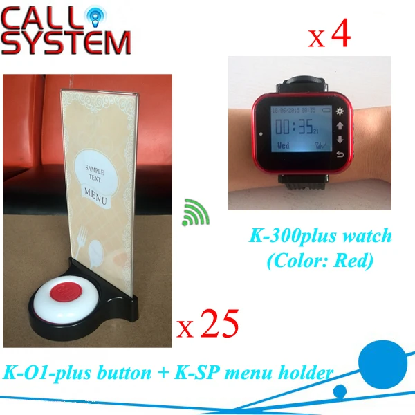 3 шт. сервер часы официанта подкачки система обслуживания приемник/часы K-300plus часы