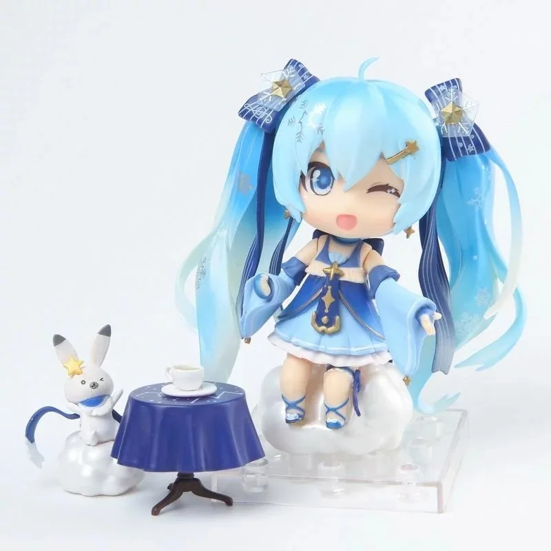 10 см Аниме Хацунэ Мику мерцание Сноу версия. Nendoroid милая фигурка подарочные модельные игрушки