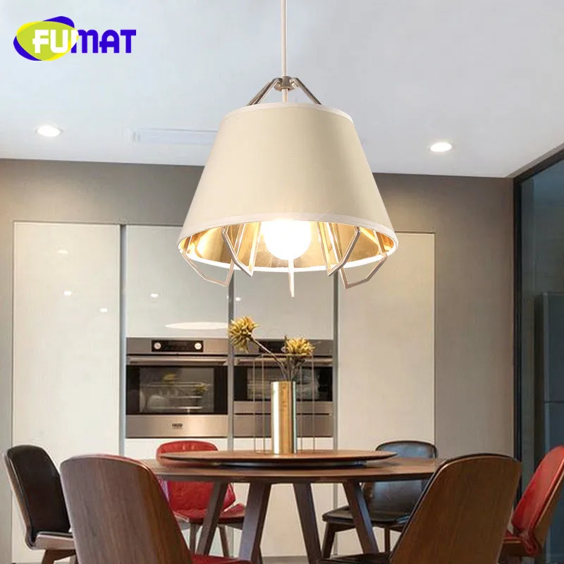 

Nordic Style Iron Pendant Light Creative Fabric Lampshade Birdcage Pendant Lamp Modern Simple Bar Study Dinning Room Light