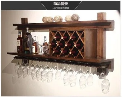 Wall Mounted Wood Wine Racks Bar European Modern Gl Wall Mounted Wood Wine Racks Bar European Modern Gl