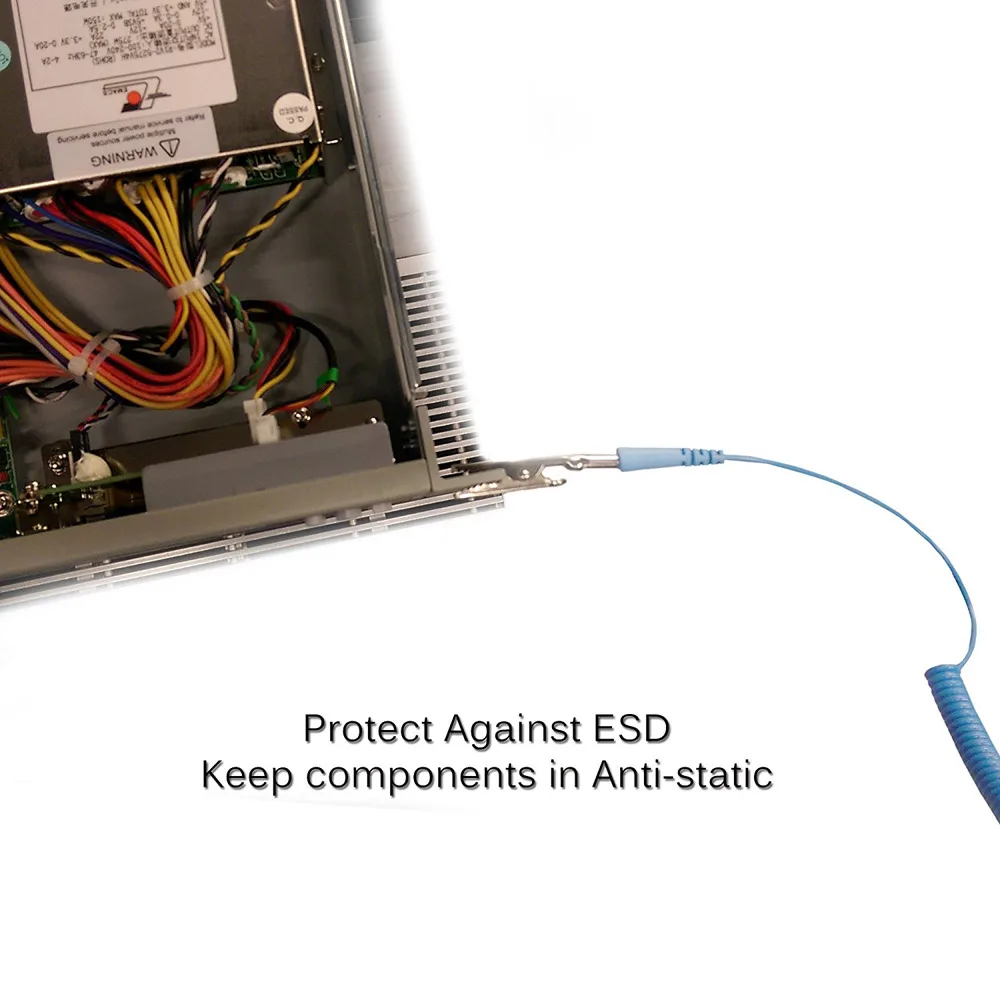 Регулируемый Антистатический ESD ремешок на запястье эластичная лента с зажимом для чувствительной электроники ремонтные рабочие инструменты