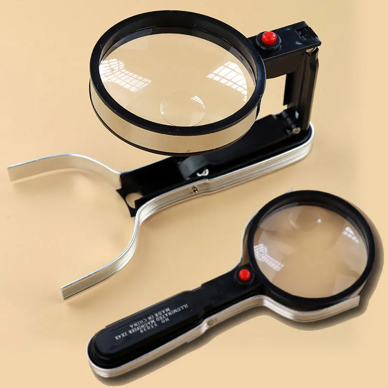 Buy / 2x 4x Folding Handheld Magnifying Glass with