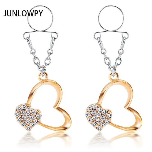 TIANCIFBYJSSexy Non pierced Clip On Nipple Ring Nipple Jewelry Fake