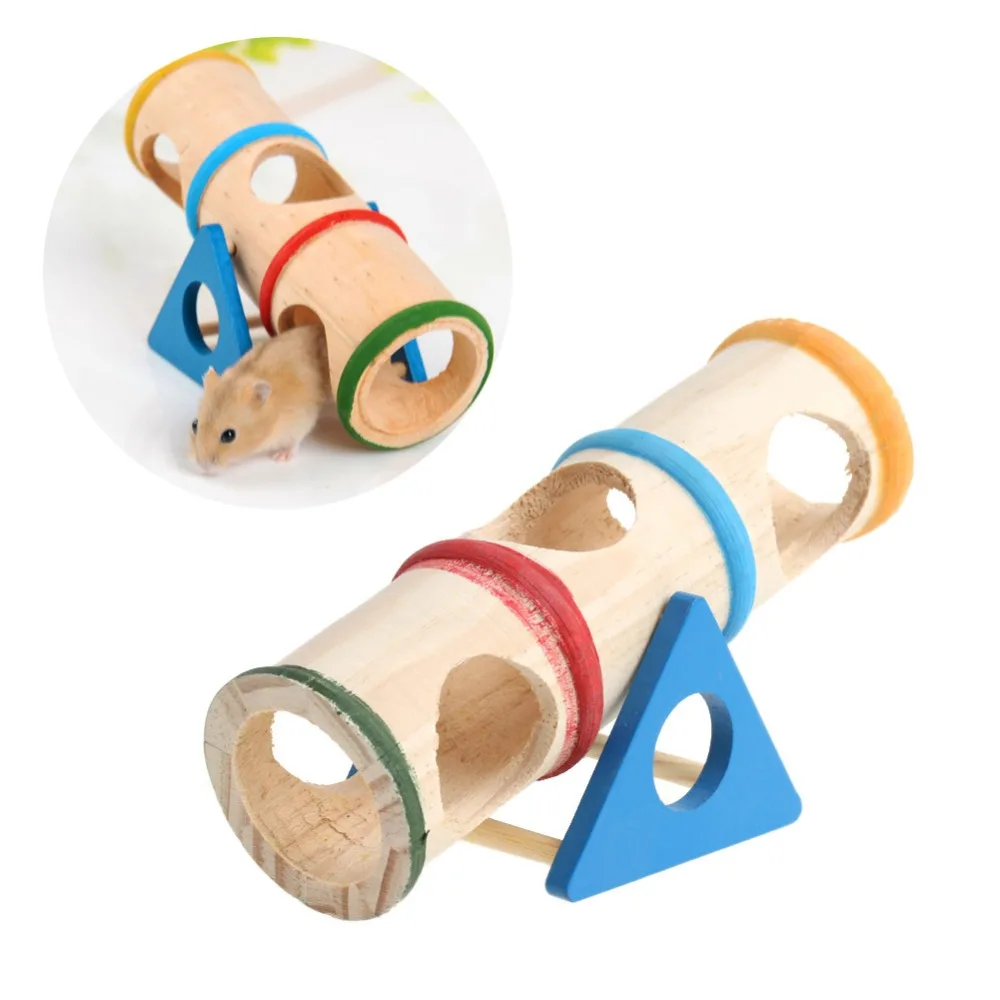 Title 6, Wooden Colorful Seesaw Cage House Hide Play Pet...