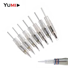 100 шт./лот одноразовые 8 мм Винт Charmant Liberty бровей губ Перманентный микроблейдинг Blading Макияж иглы для татуировок баллончики