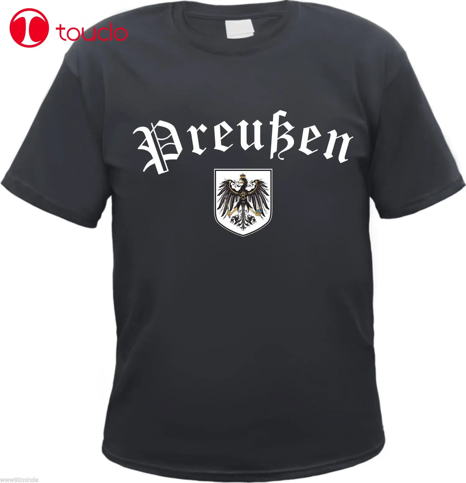 

T-Shirt Fashion Men T-Shirt Prussia T-Shirt - Old German With - S To 3Xl - Black - Prussia Sweatshirt