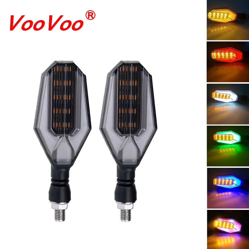 

VooVoo Dual-use Amber Motorcycle LED Turn Signal Light DRL Daytime Running Lamp Indicator Blinker Flashers Motorbike Accessories