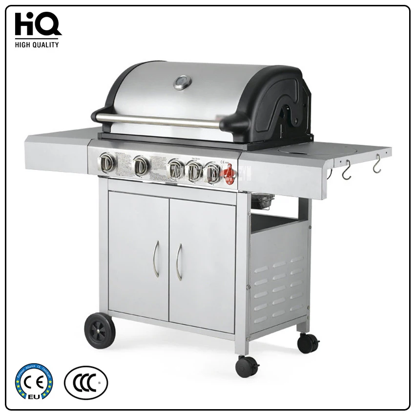 

Stainless Steel Gas Barbecue Grills 3C/CE Outdoor Gas Stove zs-032,Multi-function Courtyard Home BBQ Grill Four Exports,4 Stoves