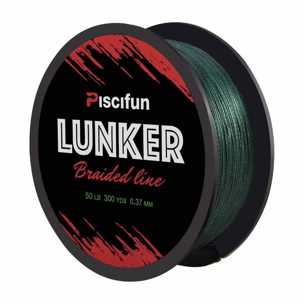 Piscifun Lunker 274 M هولندا PE الألياف مضفر خيط صنارة الصيد 0.06-0.5mm 4 فروع 6-80lb المتعددة الشعيرات قوي خيط صنارة الصيد