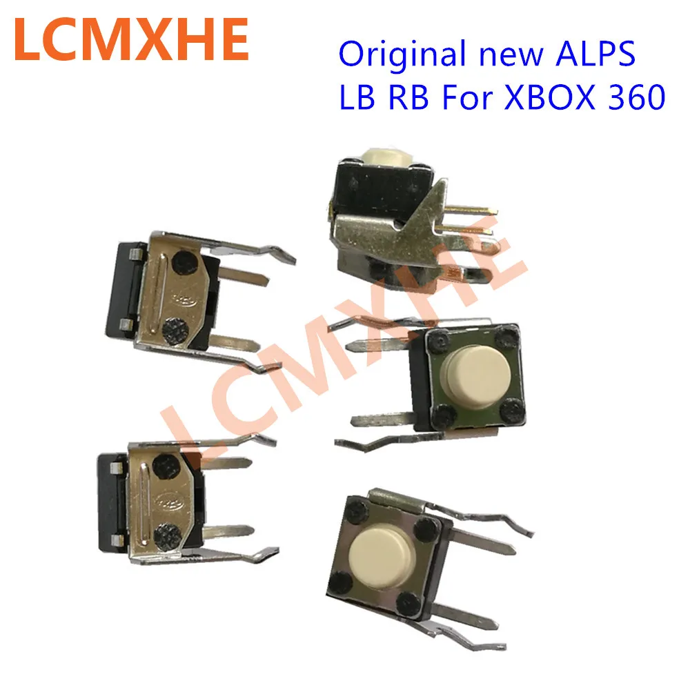 10 шт. оригинальные новые ALPS белые LB RB кнопки для Xbox 360 Xbox One контроллер OEM черные кнопки LB и RB бампер Переключатель джойстик ремонт - Цвет: Original white