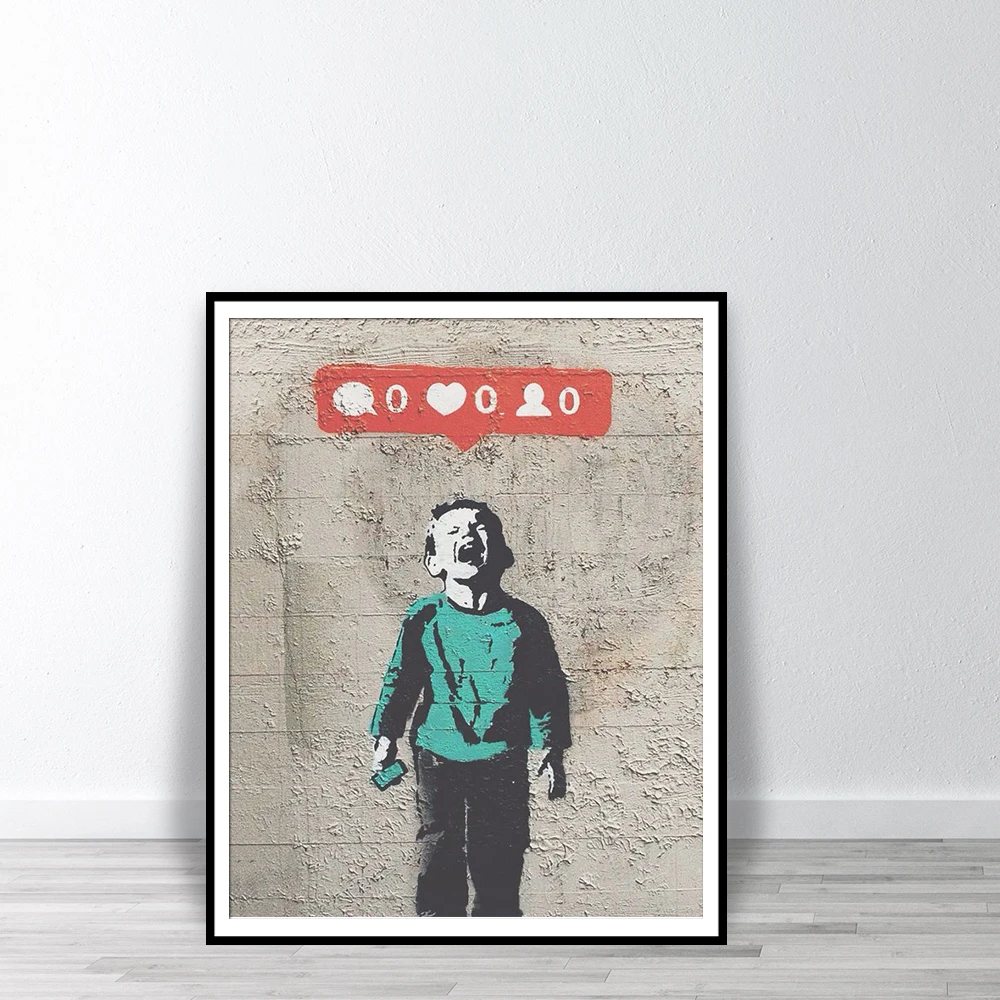 Граффити Bansky настенные художественные плакаты и принты фотографии более любит