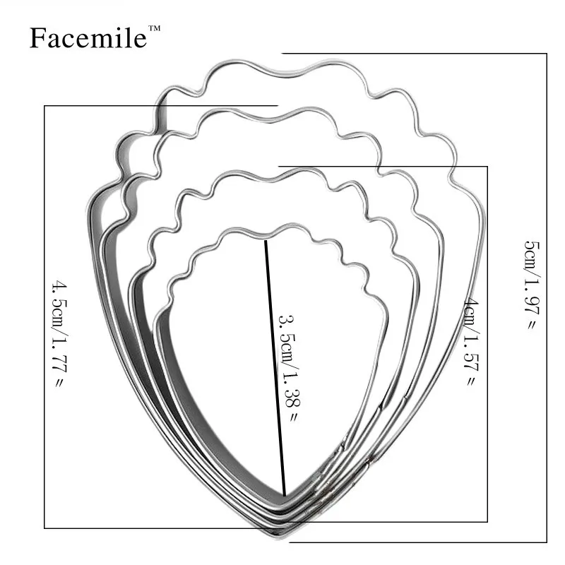 Подарок 4 шт 3D красивый цветок торт формы пион из нержавеющей стали цветок каплевидный резак для печенья, мастики украшения торта