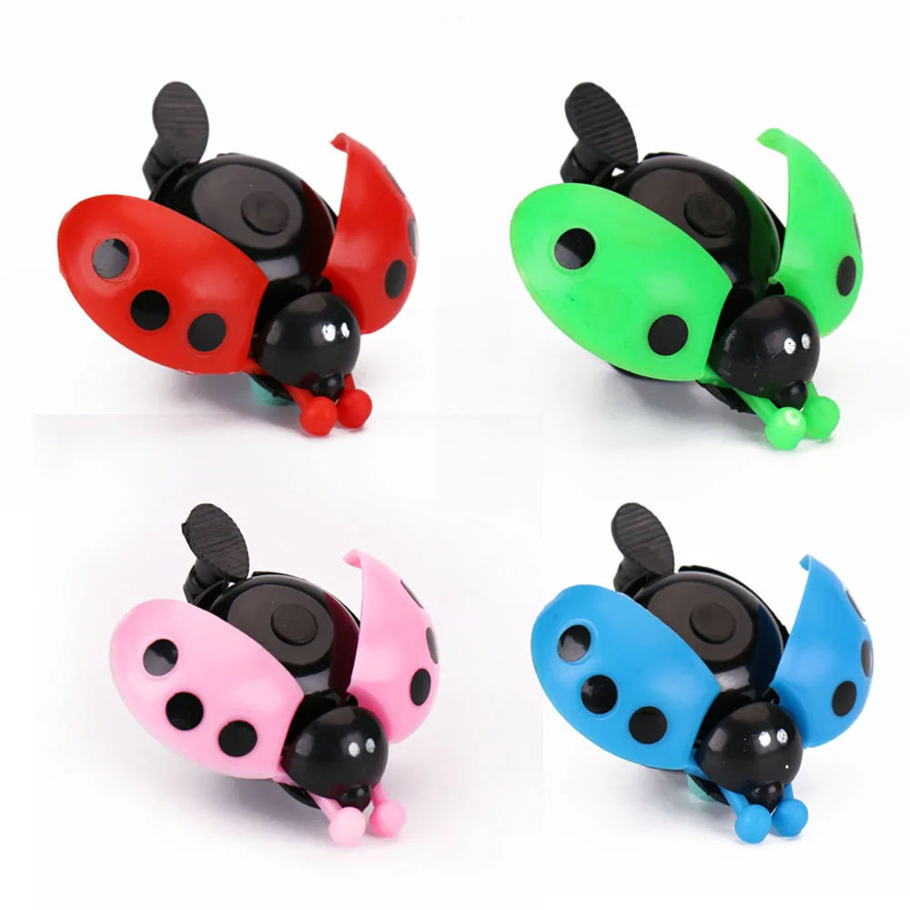 

5Pcs/Lot Bicycle Lovely Kid Beetle Ladybug Ring Bell Cycling Horn Road Mountain Bike Alarming Bike Safety Ring