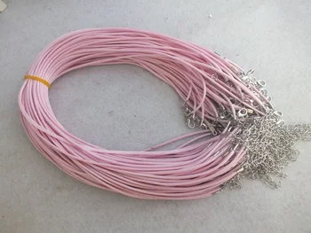 

FreeShipping!!! 500pcs/lot 1.5mm 18'' Pink Handmade Necklace Leather Cord A-3353