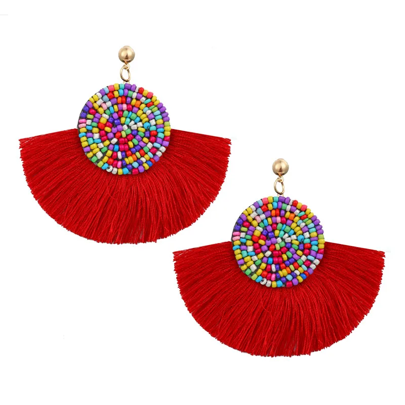 

ZOSHI Bohemian Fringed Cheap Statement Tassel Earrings For Women Long Drop Dangle Earrings 2019 Boho Indian Earrings Jewelry