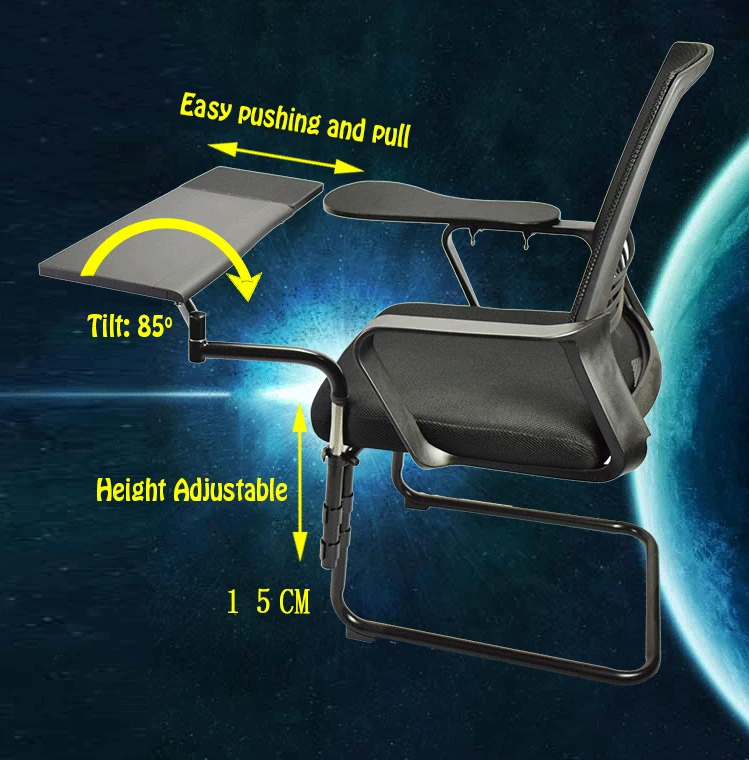 Многофункциональный зажим для стула, держатель для планшета, ПК, подставка для клавиатуры, коврик для мыши+ зажим для стула, размер XL, коврик для мыши/коврик