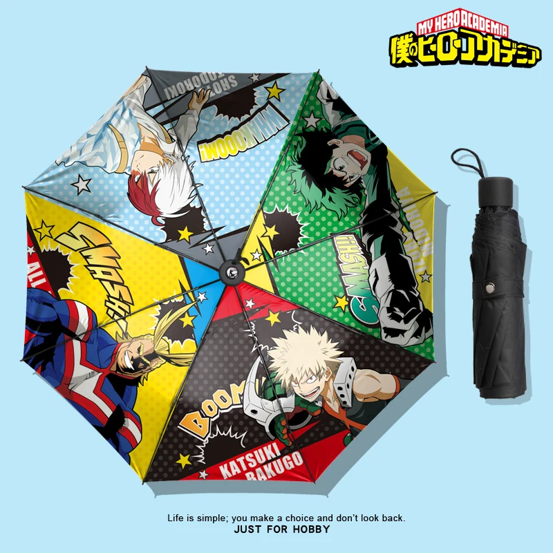 

Anime My Hero Academia Boku no Hero Academia All Might Midoriya Izuku Parasol Cosplay Props 3D Print Sunscreen Fold Umbrella New