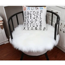 Шерсть имитация ковер из овчины Нескользящие спальня коврики с ворсом машина моющийся ковер для гостиной декоративные коврики