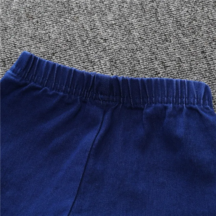 Jk-092 новые джинсы для девочек мягкие детские осенние штаны загрузки вырезать для малышей Детская мода ракеты желоба колокол Низ Штаны