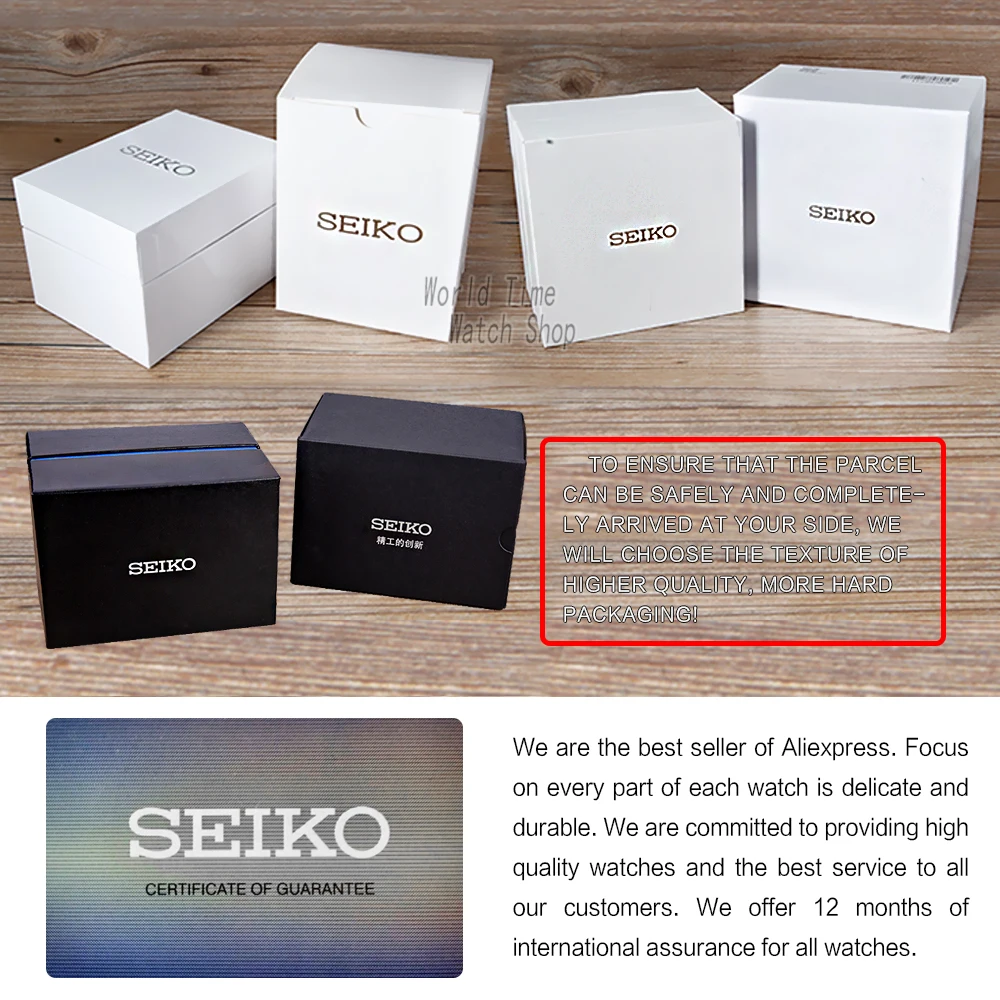Часы seiko мужские автоматические брендовые водонепроницаемые спортивные
