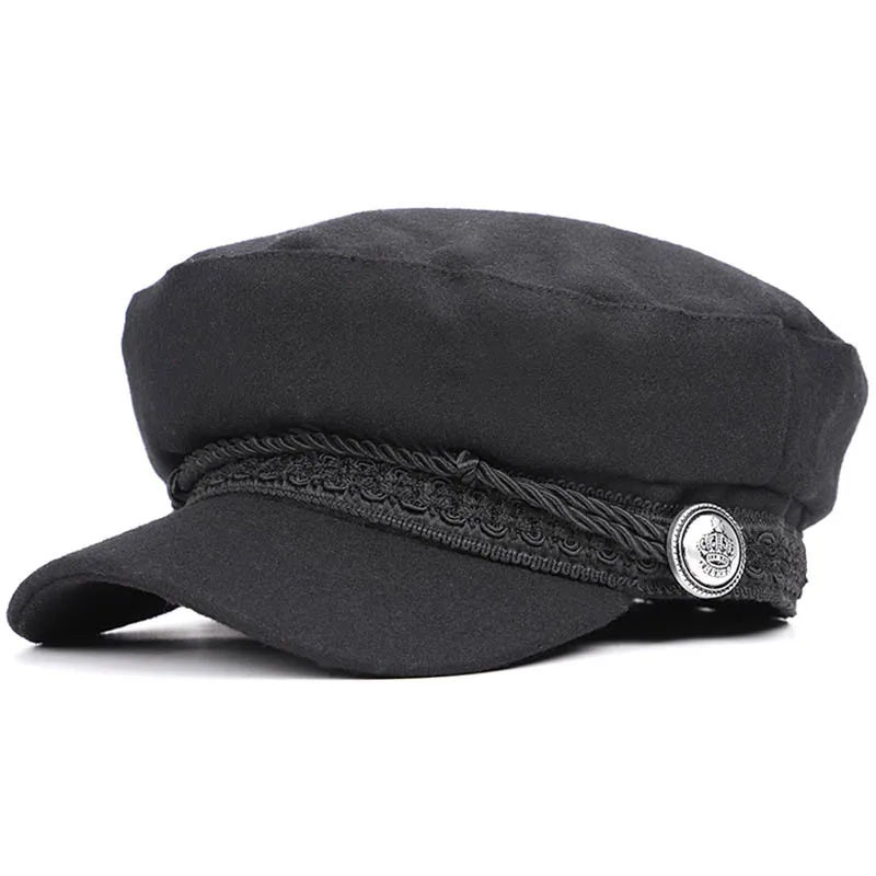 

2019New Sun HatS Cotton Trucker Caps Women Cap Embroidery Snapback Summer Mesh Yacht Captain Female skipper sailor Military Hat