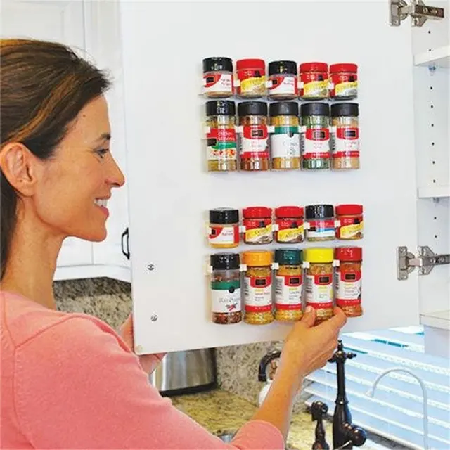 Best Quality 4pc Seasoning Bottle Storage Racks Plastic Spice Wall Rack Shelving Drawer Organizer 20 Cabinet Hooks Holder Kitchen Accessories Best Quality 4pc Seasoning Bottle Storage Racks Plastic Spice Wall Rack Shelving Drawer Organizer 20 Cabinet Hooks Holder Kitchen Accessories