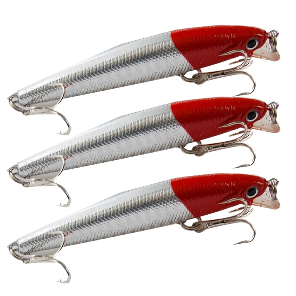 

Super Price Fishing Tackles 3pcs/set 8.5cm 25g fishing lure minnow Swimbait Powerful Hook Bionic Lures Hard Artificial Baits