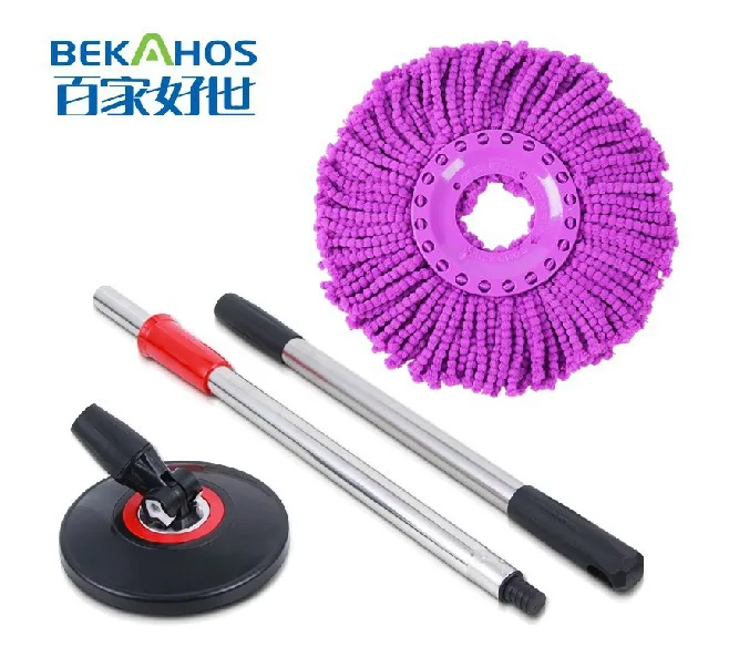 360 Rotating Spin Magic Mop Dual Drying Version Replacement Handle and