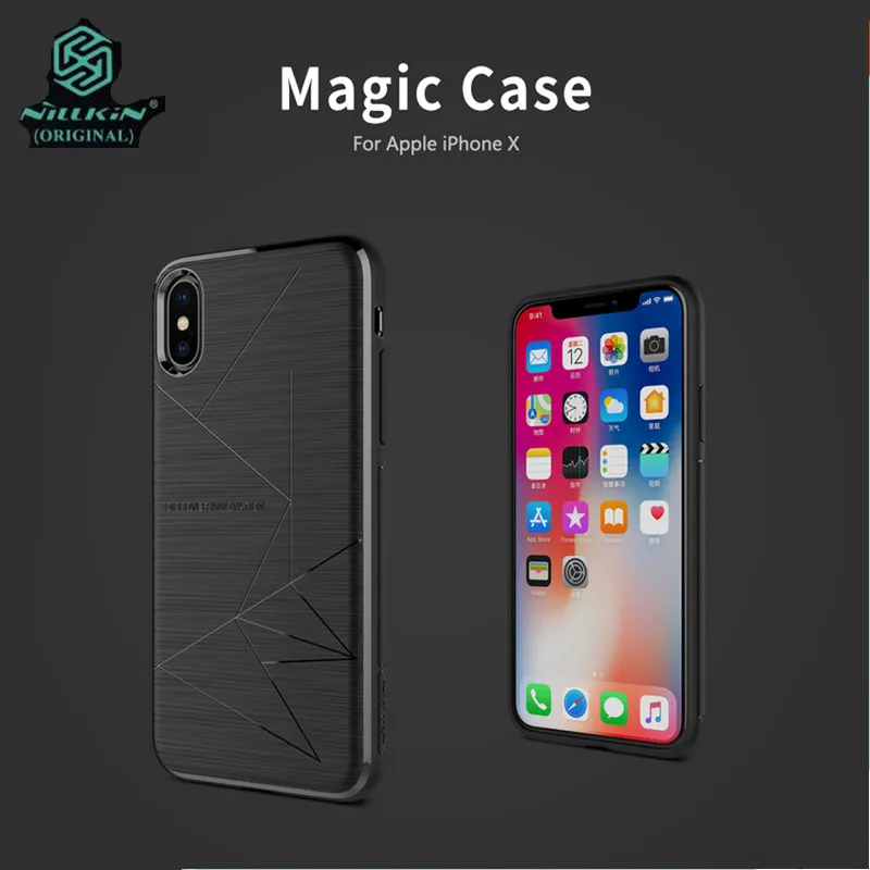 

NILLKIN Magic Case For iPhone X XS Case with Magnetic Function Matte Phone Back Cover For iPhone X Magic Case For iPhone XS