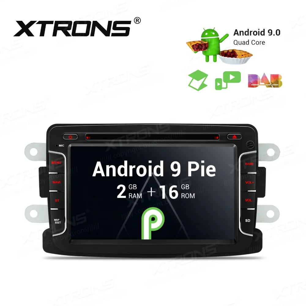 XTRONS Android 9 0 автомобильный dvd плеер для Renault Captur символ Dacia Logan Dokker Duster Sandero Lodgy радио