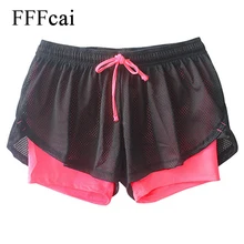 Новинка, женские спортивные шорты, одежда для фитнеса, летние сетчатые шорты для тренировок, бега, спортзала, йоги, женские эластичные шорты