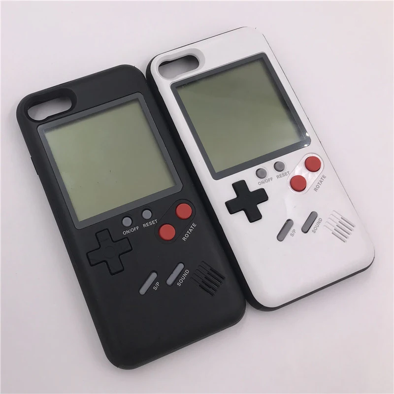 Популярный Tetris Gamer мобильный корпус Дети Подарки для iPhone 6 Чехол 6s 7 8 Plus iPhone X Play портативная консоль чехол для телефона