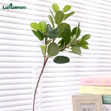 

Luxuan Artificial Plant Evergreen Banyan Tree Leaves Green Fake Plant Leaf For Home Desktop Wedding Christmas Wreath Decoration