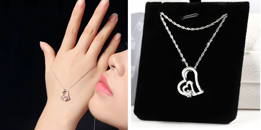 silver diamond pendant necklace CAP03703SA (14)