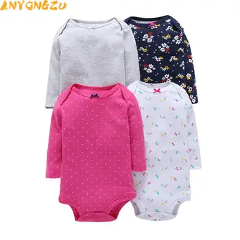

4pcs Anyongzu Fashion Baby Romper Triangle Monk Climb Clothes Four Clothing Cotton Long lot of choice