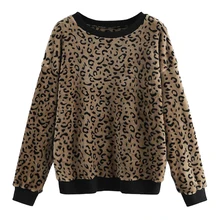 Deodar Женская леопардовая футболка с длинным рукавом женская модная футболка весна осень Повседневная тонкая футболка Топ женский