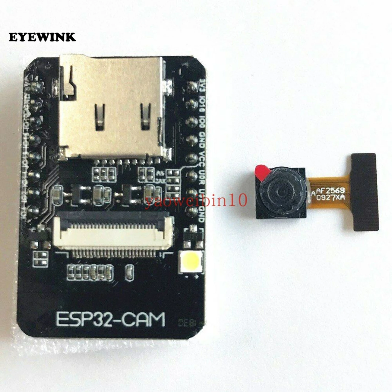

OV2640 2MP ESP32-CAM WiFi + Bluetooth Module Camera Module Development Board ESP32 5V Dual-core 32-bit CPU with Camera Module