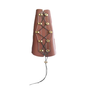 

Cowhide Leather Adjustable Archery Arm Guard Protector Accessory For Hunting Practice Protection Safe Strap Armband