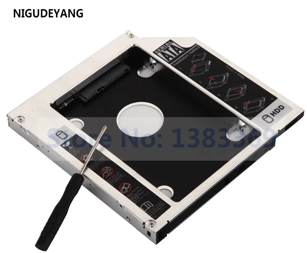 

NIGUDEYANG 2nd SATA Hard Drive HDD SSD Caddy Adapter for Acer Aspire 5750 5735 5335 replace DVR-TD11RS DVD