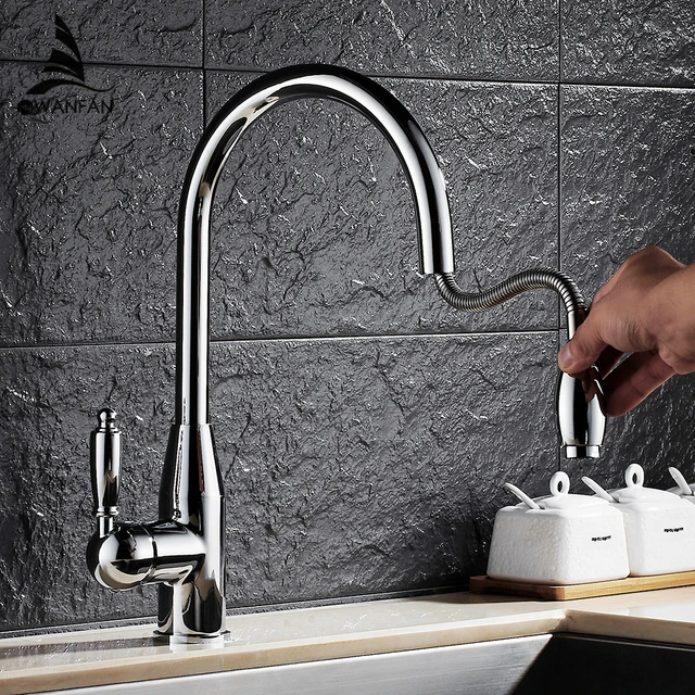Best Price Kitchen Faucet Chrome Swivel 360 Degree Water Kitchen Faucet Brass Pull Out Single Handle Sink Hot Cold Water Mixer LH-6073L Best Price Kitchen Faucet Chrome Swivel 360 Degree Water Kitchen Faucet Brass Pull Out Single Handle Sink Hot Cold Water Mixer LH-6073L